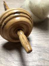Load image into Gallery viewer, Spalted Maple Wooden Hand-Turned Drop Spindle
